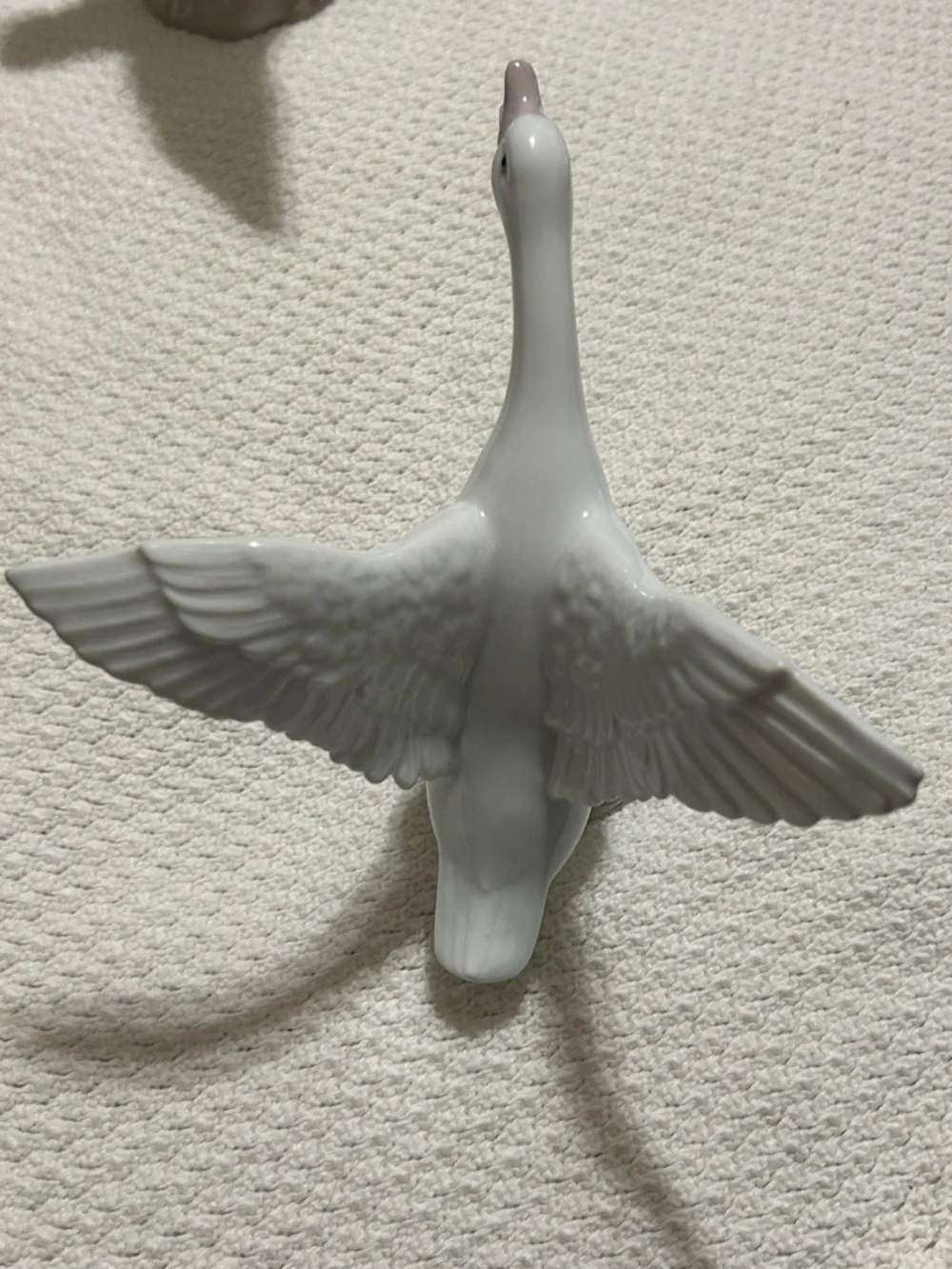 Lladro Porcelain Flying Goose Figurines - White Set of 3 made in 1989’s VINTAGE